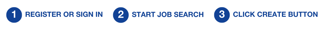 Create job alerts in 3 steps